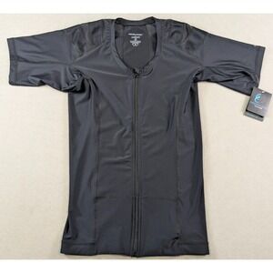 Alignmed Shirt Mens Large Black Posture Shirt 2.0 Zipper Performance New V-Neck